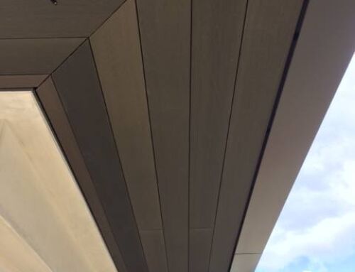 Installing Soffit, Made with Resysta