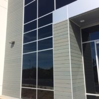 Entrance, edged with Resysta Siding Profiles